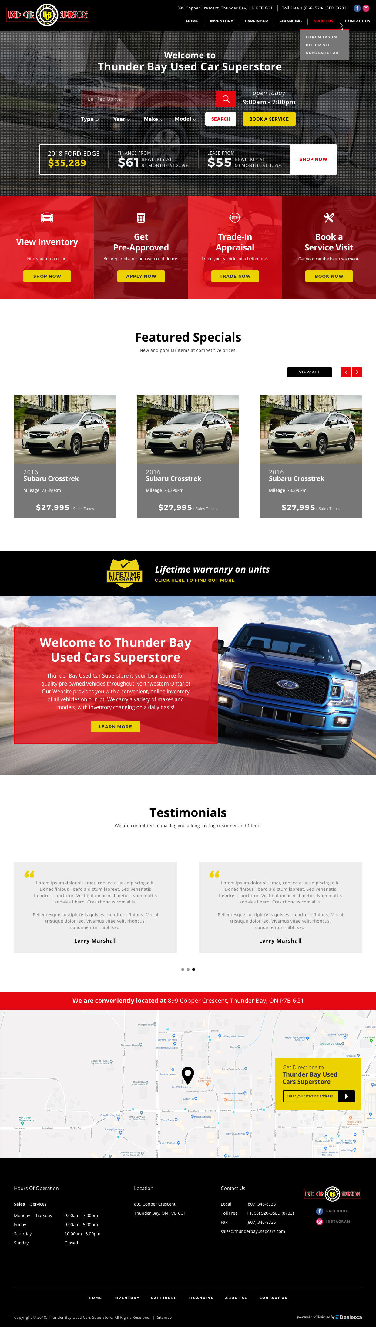 Thunder Bay Used Cars Superstore - EDealer