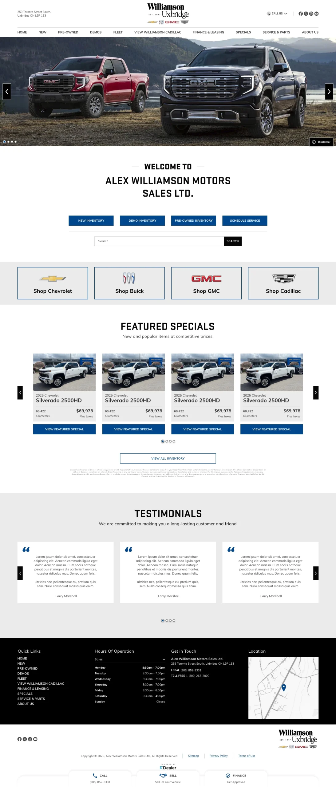 Alex Williamson Motor Sales