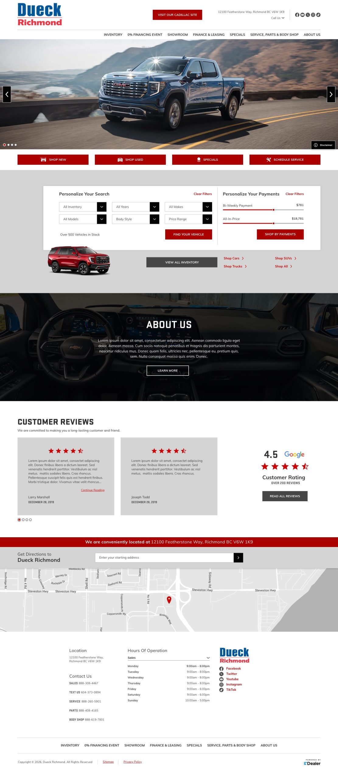 Dueck Richmond Chevrolet Buick Cadillac GMC