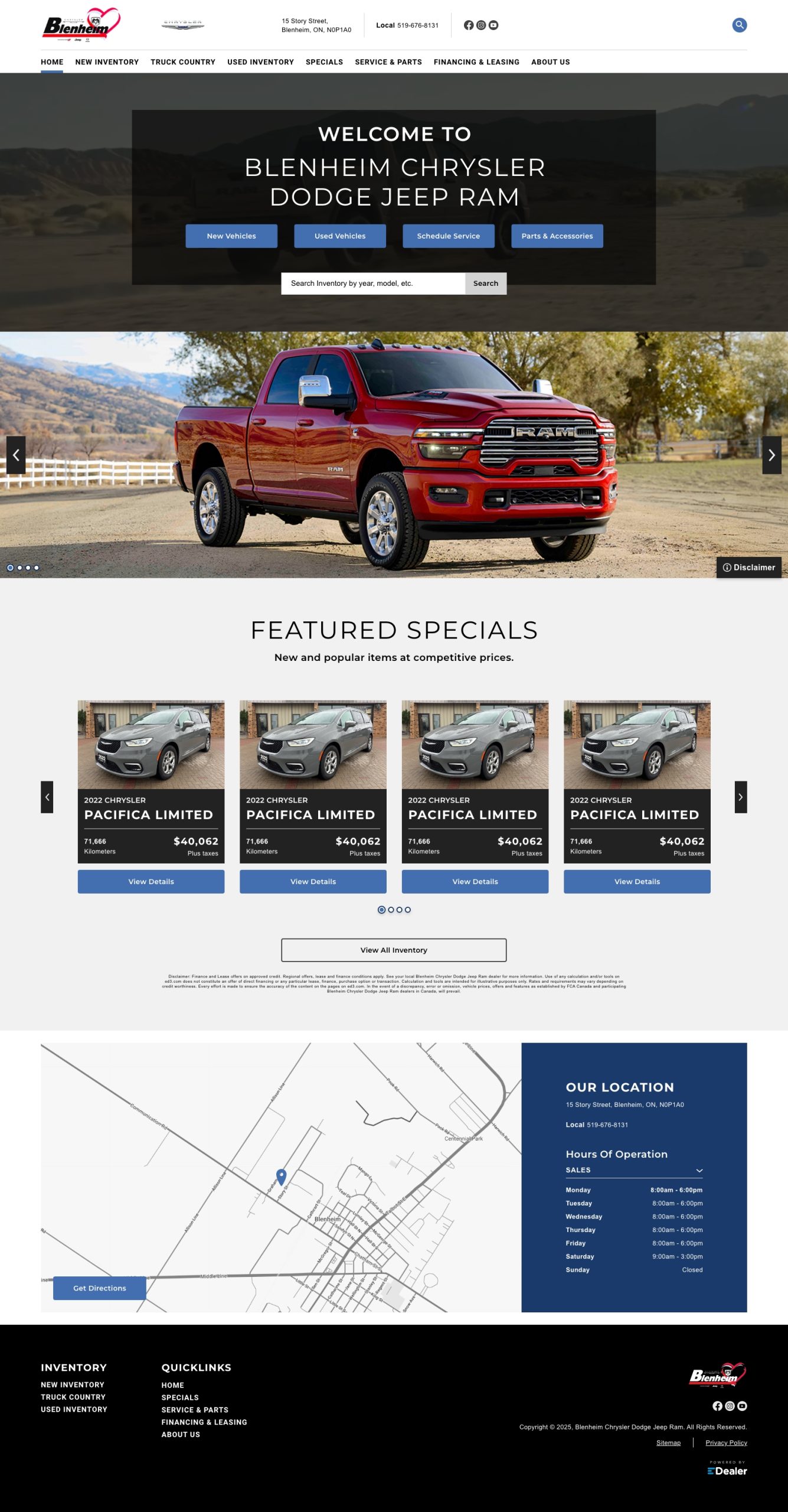 Blenheim Chrysler Dodge Jeep Ram