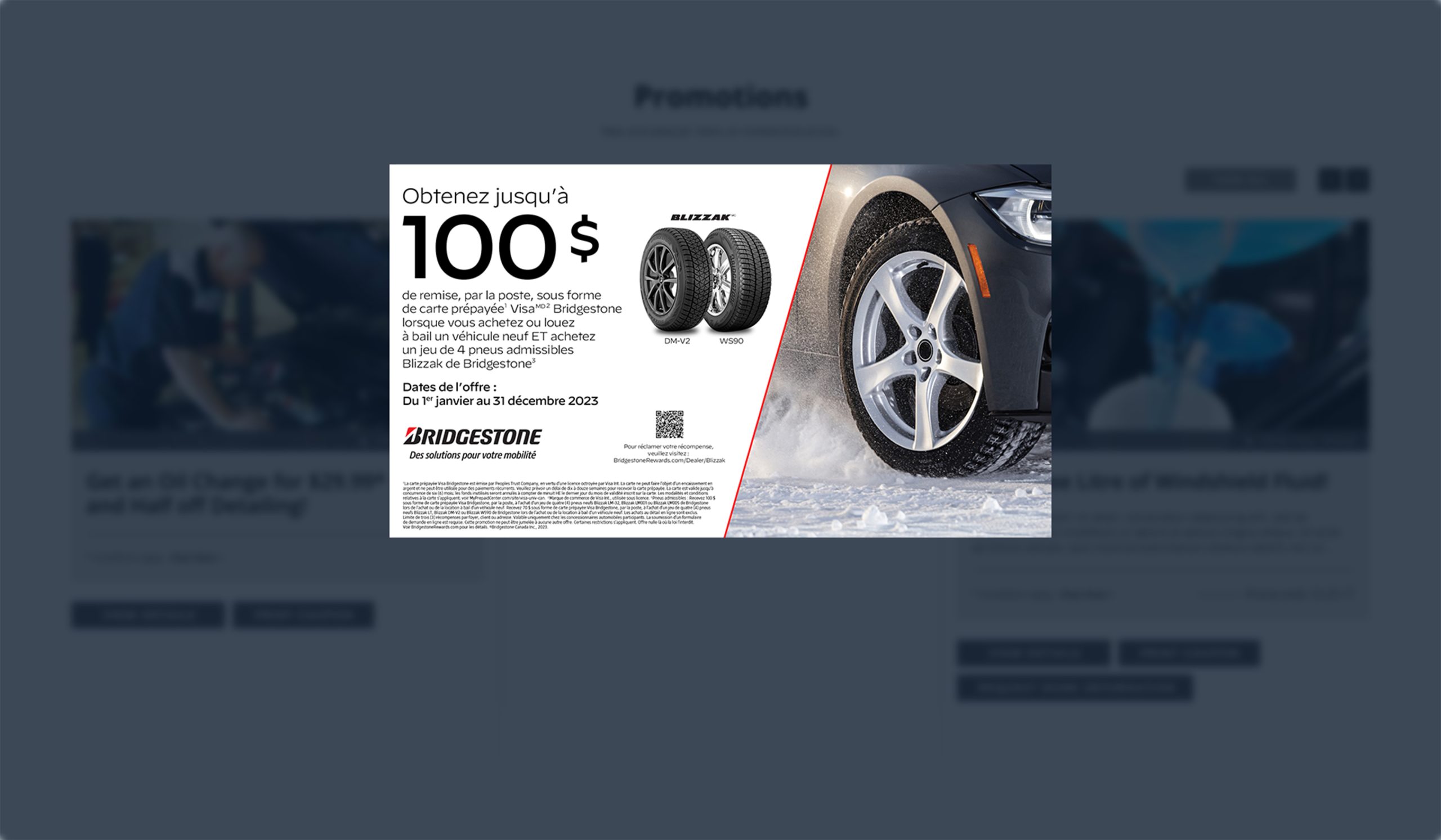 Exemple de promotion Honda