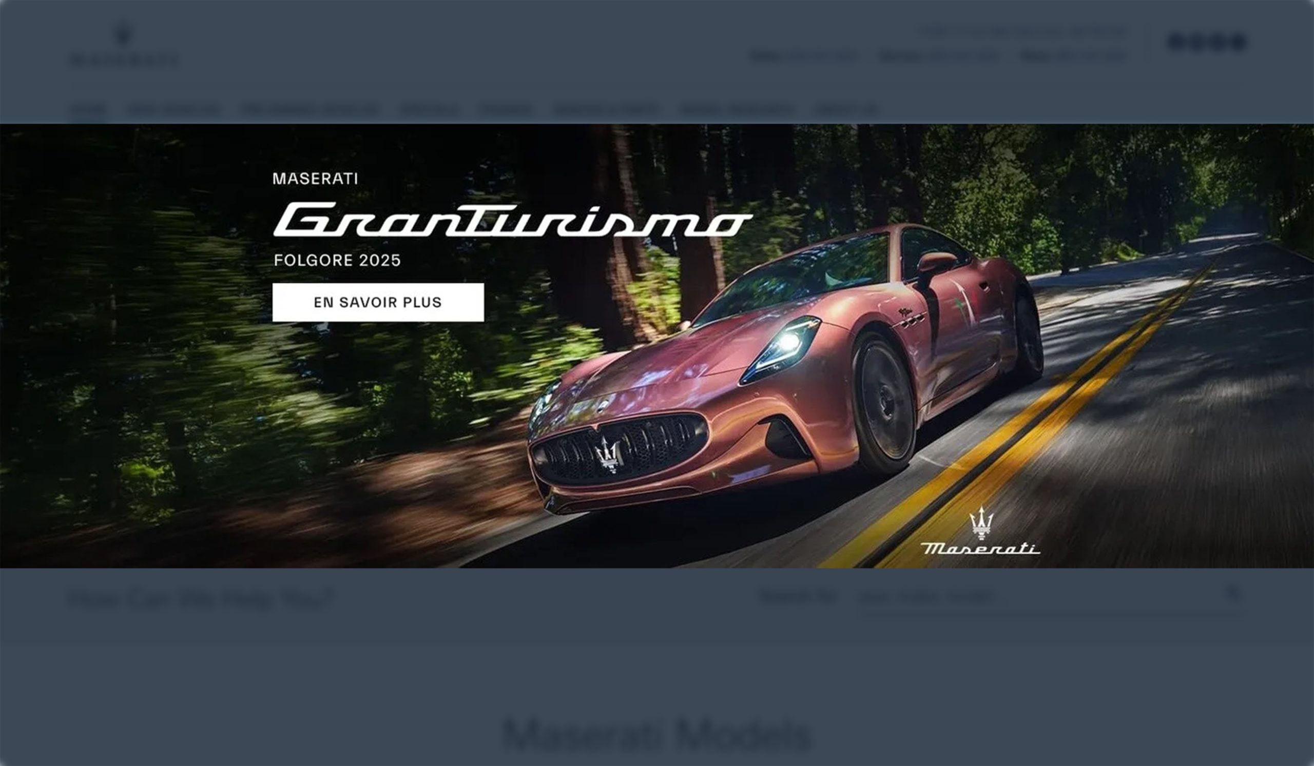 Exemple de promotion Maserati