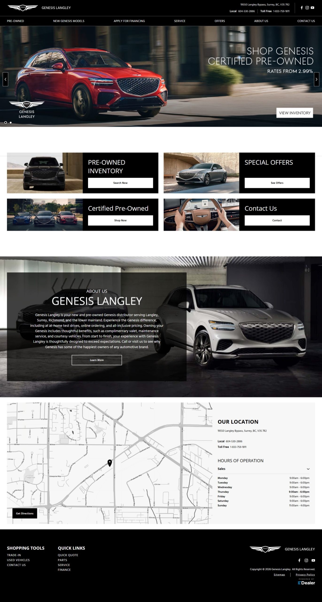 Genesis Langley Pre-Owned