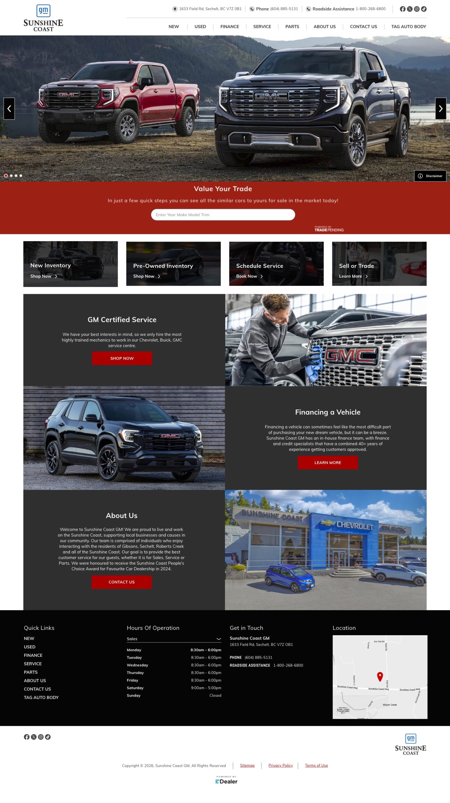 Sunshine Coast Chevrolet Buick GMC