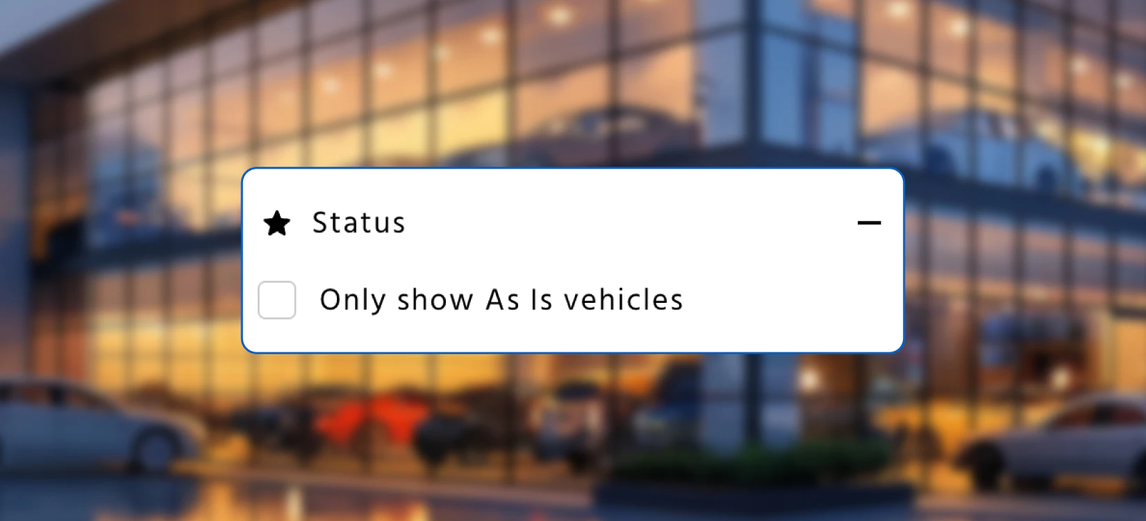 A screenshot shows the as-is filter.