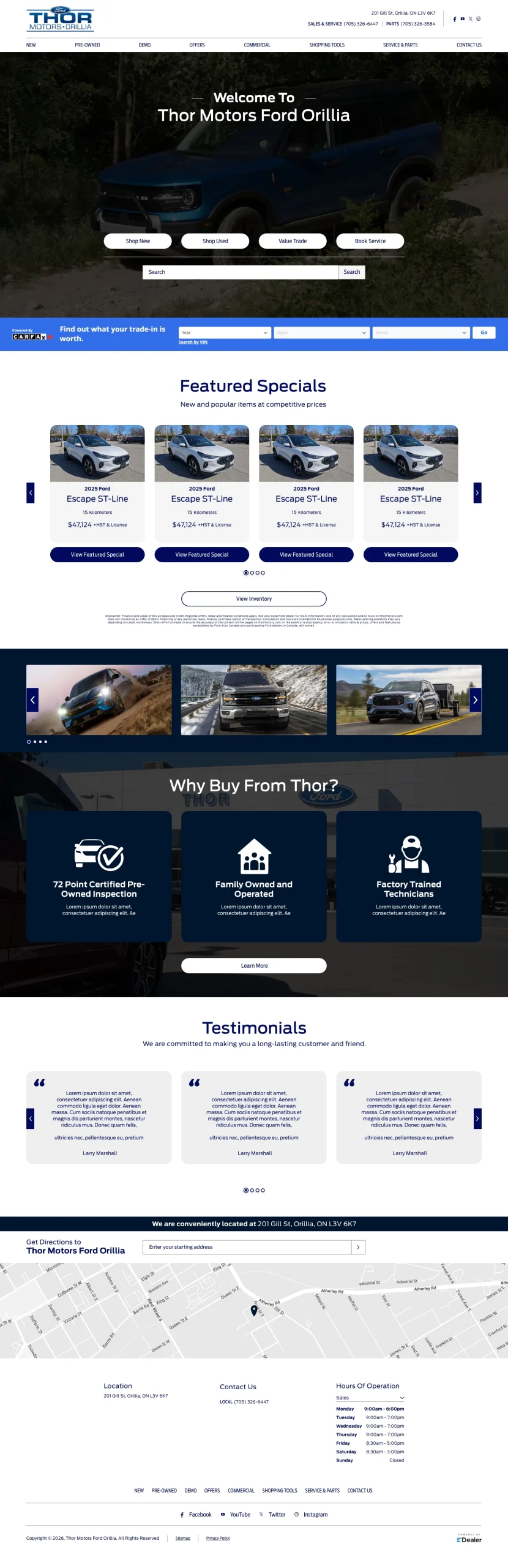 Thor Motors Ford Orillia